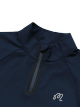 Malbon Performance Raglan Quarter Zip - Navy