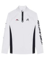 Malbon Poly Performance Quarter Zip - White