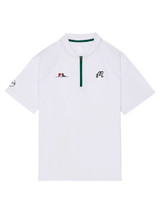Malbon Zip Raglan Blade Polo - White