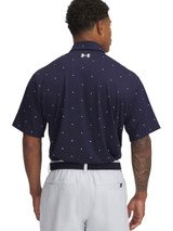 Under Armour Playoff 3.0 Printed Polo - Midnight Navy/White