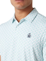 Original Penguin All Over Lifesaver Print Polo - Bright White