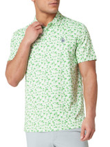 Original Penguin Underwater Mosaic Geo Polo - Spruce Stone