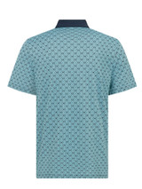 Original Penguin Bohemian Jacquard Block Polo - Black Iris