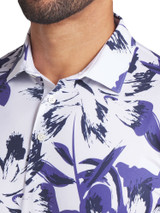 Puma MATTR Broken Flower Polo - White Glow/Blue Crystal