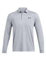 Under Armour Playoff 3.0 Long Sleeve Polo - Steel/Mod Grey/Black