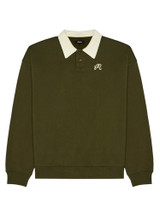 Malbon Artigianale Collared Crewneck - Cypress Green
