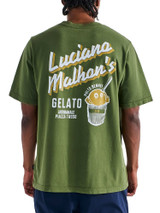 Malbon Gelato Stand Pocket T-Shirt - Cypress Green