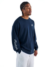 Malbon Gorse Long Sleeve Tee - Navy