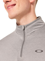 Oakley Gravity Range Quarter Zip Midlayer - Steel Grey Heather