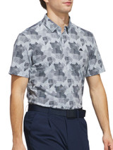 adidas Go-To Printed Polo Shirt - Wonder Blue/Collegiate Navy