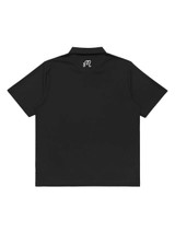 Malbon Evergreen Tiger Buckets Performance Pique Polo - Black