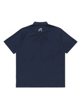 Malbon Evergreen Tiger Buckets Performance Pique Polo - Navy