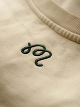 Malbon Evergreen Tiger Buckets Crewneck Sweatshirt - Natural