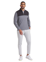 Puma Ripguard Hybrid 1/4 Zip - Slate Sky Heather/Puma Black