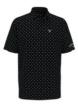 Callaway Pro Spin Multi Palm Print Polo (Relaxed Fit) - Caviar