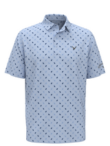 Callaway Pro Spin Bull Dog Texture Print Polo (Relaxed Fit) - Open Air