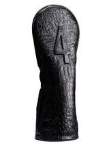 Vessel Lux Embosse 4 Hybrid Headcover - Croc Black