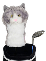 Daphne Grey & White Cat Headcover