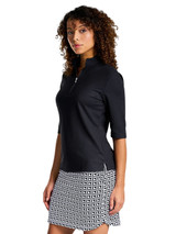 Nivo W Noa II Short Sleeve Mock - Black