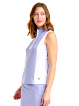 Nivo W Emily Sleeveless Mock - Pansy Garden
