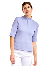 Nivo W Noa II Short Sleeve Mock - Pansy Garden