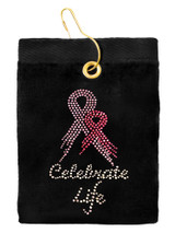 Navika Celebrate Life Golf Towel Black