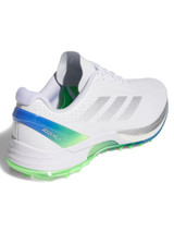 adidas Adizero ZG Spikeless Golf Shoes - Ftwr White/Silver Met/Lime Burst