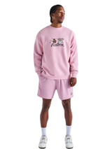 Malbon Two Man Scramble Crew Fleece - Pink