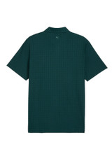 Puma MATTR Houndstooth Golf Polo - Green Terrain