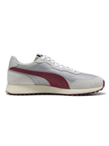 Puma Helsinki G Spikeless Golf Shoes - Ash Grey/Ruby Shimmer/Frosted Ivory