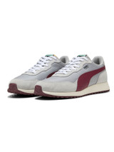 Puma Helsinki G Spikeless Golf Shoes - Ash Grey/Ruby Shimmer/Frosted Ivory