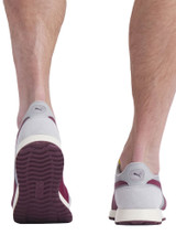 Puma Helsinki G Spikeless Golf Shoes - Ash Grey/Ruby Shimmer/Frosted Ivory