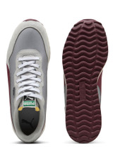 Puma Helsinki G Spikeless Golf Shoes - Ash Grey/Ruby Shimmer/Frosted Ivory