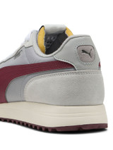 Puma Helsinki G Spikeless Golf Shoes - Ash Grey/Ruby Shimmer/Frosted Ivory