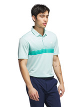 adidas Performance Allover Print Polo Shirt - Semi Flash Aqua