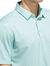 adidas Core Allover Print Polo Shirt - Semi Flash Aqua/Mint Tone