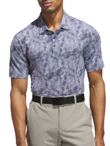 adidas Ultimate365 Textured Print Polo Shirt - Collegiate Navy/White