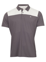 Calvin Klein Baltimore Colour Block Polo - Charcoal/Silver