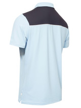 Calvin Klein Baltimore Colour Block Polo - Dusty Blue/Navy