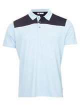 Calvin Klein Baltimore Colour Block Polo - Dusty Blue/Navy