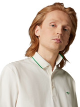 adidas Originals Twistknit Trefoil Polo - Chalk White