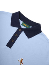 Walker Golf Things Kooka Two-Tone Polo - Sky/Navy