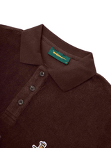 Walker Golf Things Kooka Terry Polo - Deep Chocolate