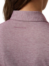 TravisMathew Women's Featherweight Active SS Polo - Heather Damson
