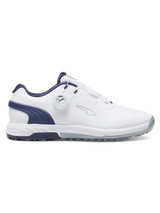 Puma Alphacat NITRO DISC Golf Shoes - Puma White/Puma Navy/Ash Grey