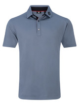 FootJoy Solid Pique w/Trim Polo Shirt - Flint/Black
