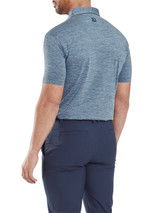 FootJoy Heather Lisle w/Trim Polo Shirt (Athletic Fit) - Navy