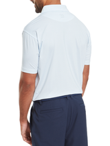 FootJoy Irongate Print Lisle Polo Shirt (Athletic Fit) - White/Skyway