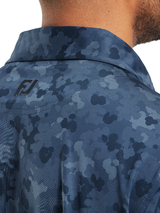 FootJoy Pop Camo Lisle Polo Shirt (Athletic Fit) - Dark Denim