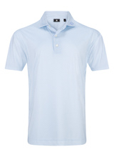 FootJoy Loop Print Lisle Polo Shirt - White/Skyway